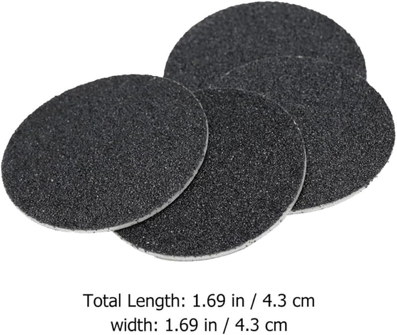 Electric Foot Sander Discs 120pcs Black Volcanic Stone Sandpaper For Callus Remover Pedicure Tool - Image 2